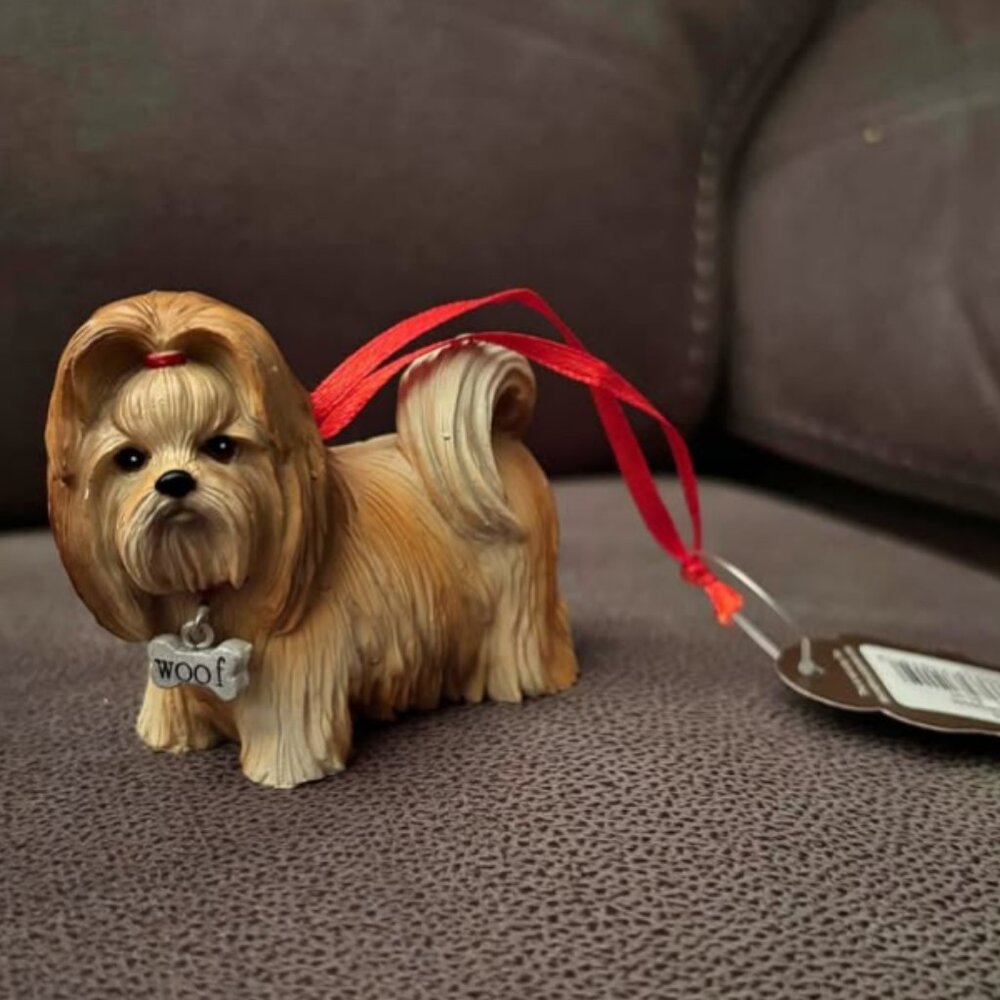 Llhapso Apso Dog Holiday Christmas Ornament